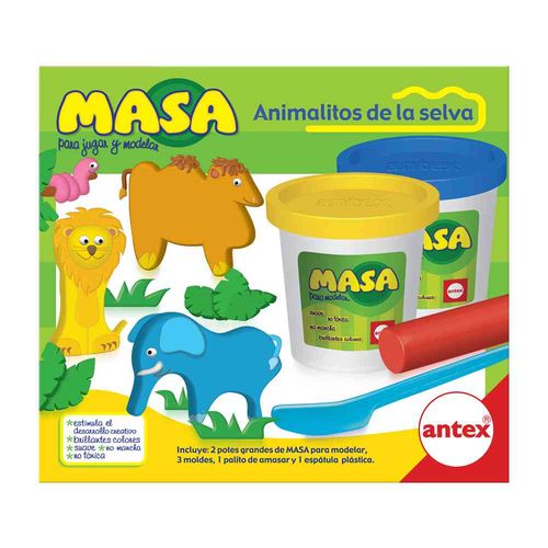 Set De Amasar Antex X 1 Un Animalitos De La Selva 2120 Cja 1 Un.