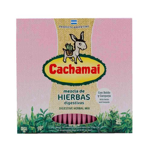 Té Cachamai Saquitos Digestivo Rosado 75 Gr