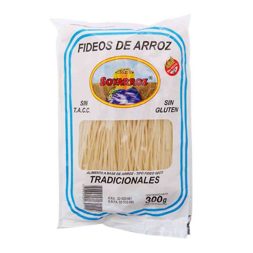 Fideos Soy Arroz Tradicional 300 Gr Soyarroz