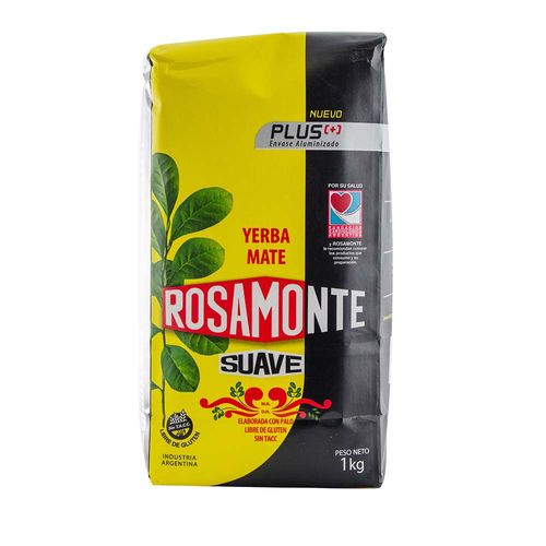 Yerba Mate Con Palo Suave Rosamonte 1 Kg