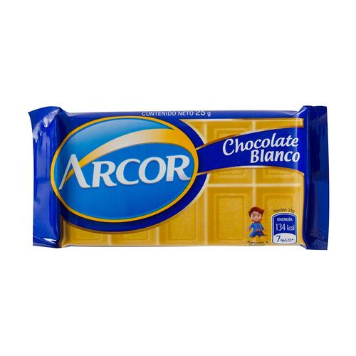 Chocolate Arcor Blanco 25 Gr