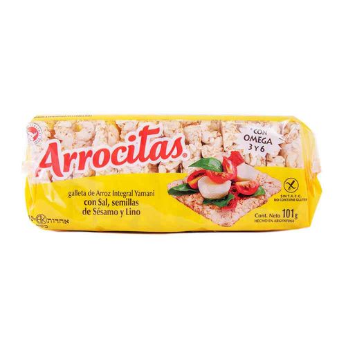 Galletas Arrocitas De Arroz Sésamo Y Lino 101 Gr