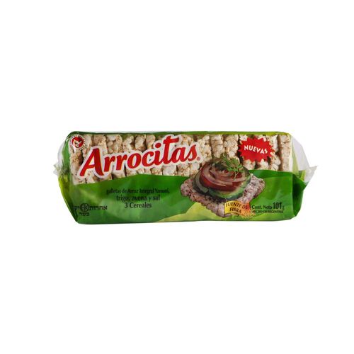 Galletas De Arroz Arrocitas 3 Cereales 101 Gr