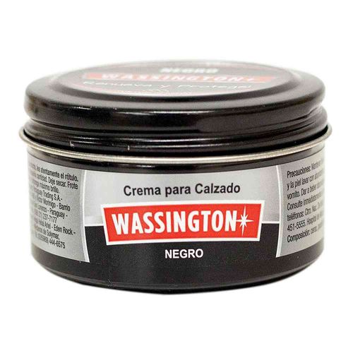 Pomada Para Calzado Wassington Negro 54 Gr