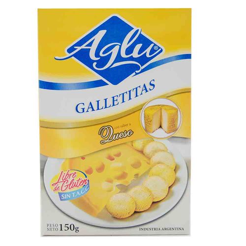 Galletitas Aglu Saladas Queso 150 Gr