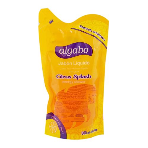 Jabón Líquido Algabo Citrus Splash Repuesto 300 Ml