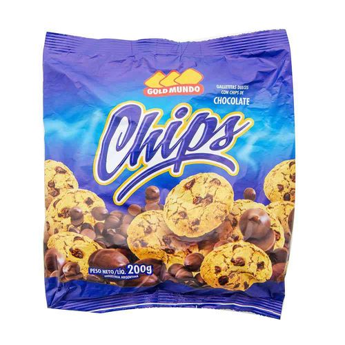 Galletitas Gold Mundo Con Pepitas De Chocolate 200 Gr