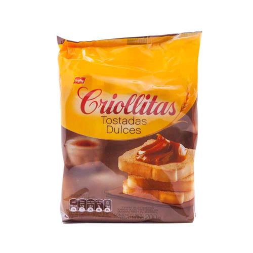 Tostadas Dulces Criollitas 200 Gr