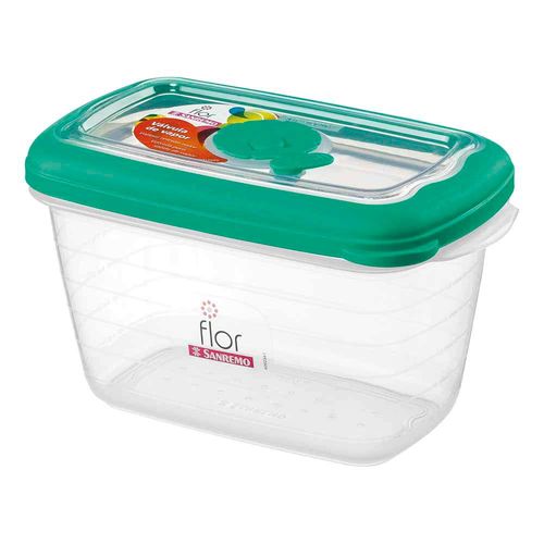 Hermetico San Remo Plastico Rectangular Verde 0,7 Cc - 718