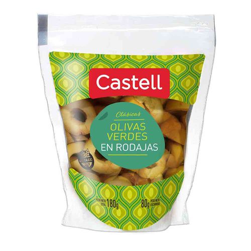 Aceitunas Castell Verdes En Rodajas 80 Gr