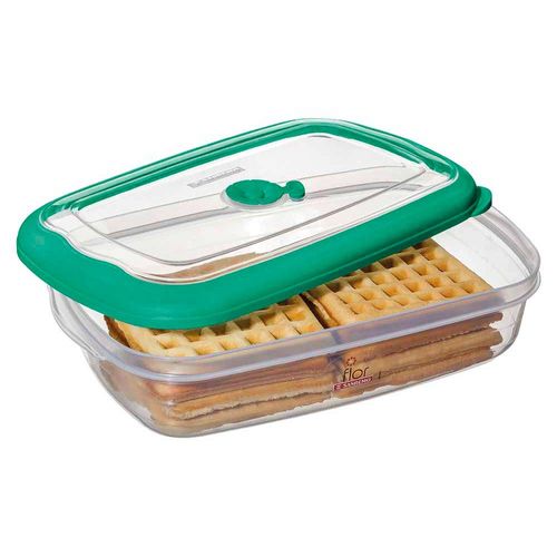 Hermético San Remo Plástico Rectangular Verde 2,4 Cc - 722
