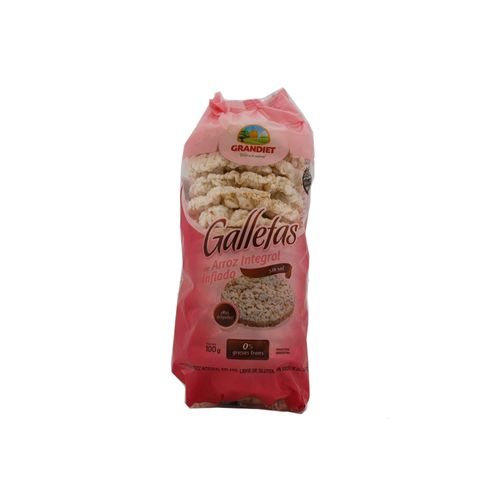 Discos De Arroz Sin Sal 100 Gr Grandiet