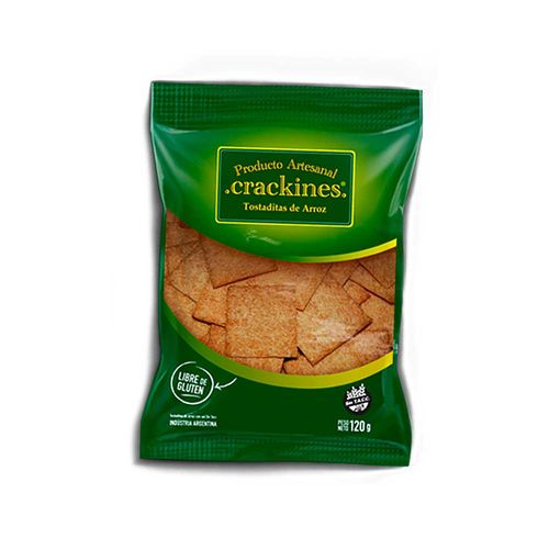 Tostaditas Crackines De Arroz Libre De Gluten 120 Gr