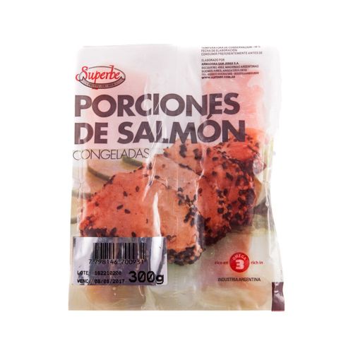 Porcion De Salmón Congelado Armadora San Jorge 300 Gr