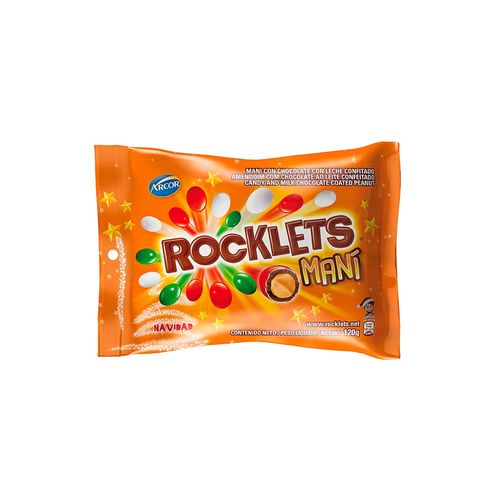 Confites Rocklets De Chocolate De Maní 120 Gr