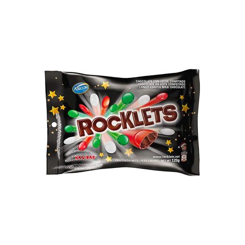 Confites Rocklets De Chocolate 120 Gr