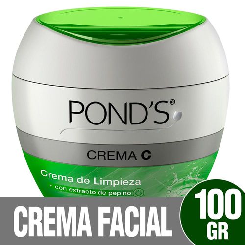 Crema Ponds Limpieza Con Pepino 100 Gr