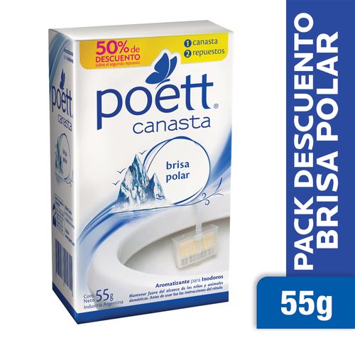 Desodorante Poett Para Inodoros Canasta 55 Gr