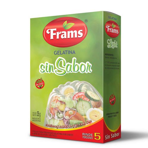 Gelatina Light Sin Sabor Sin Tacc 26 Gr Frams
