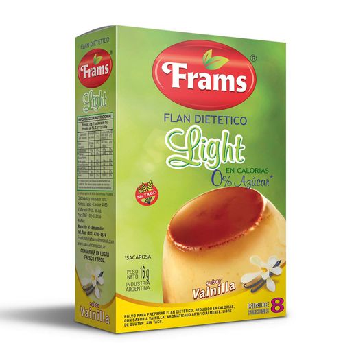 Flan Light De Vainilla Sin Tacc Frams 16 Gr