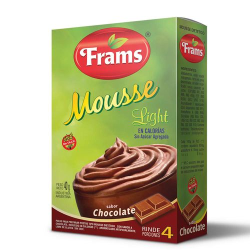 Mousse Light De Chocolate Sin Tacc 40 Gr Frams