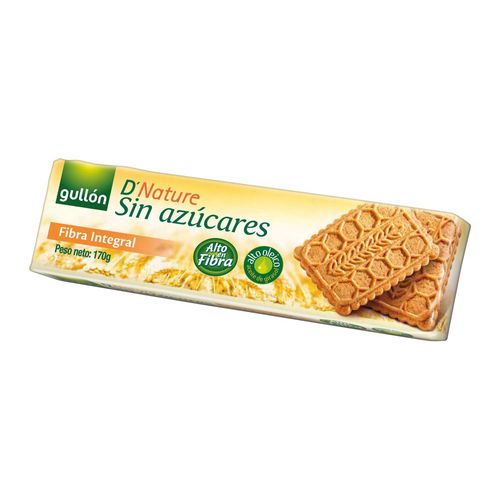 Galletitas Gullon Fibra Integral Sin Azúcar 170 Gr