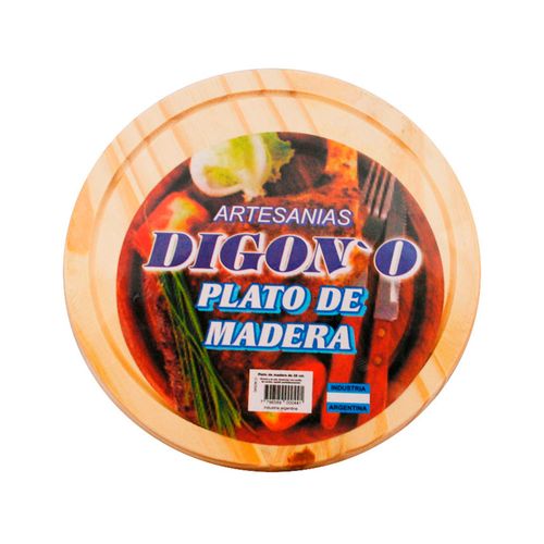 Plato De Madera Digono 25 Cm