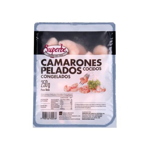 Camarón Pelado Cocido 250 Gr