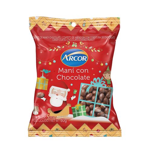 Maní Con Chocolate Arcor 80 Gr