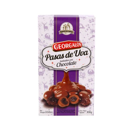 Pasas Georgalos Con Chocolate X 100 Gr