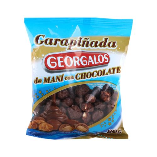 Garrapiñadas Georgalos De Maní Bañanda Con Chocolate X 80gr-bañada Con Chocolate-paq-gr.-80