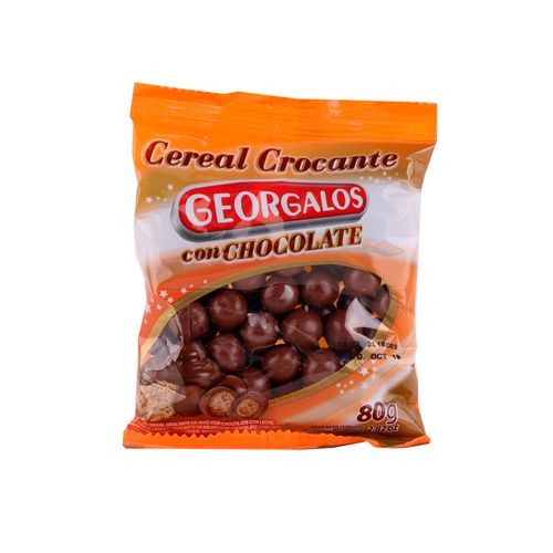 Bolitas De Cereal Georgalos Bañadas Con Chocolate 80 Gr-paq-gr.-80