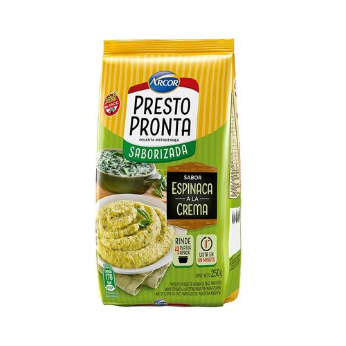Polenta Presto Pronta Espinca Y Crema X250gr