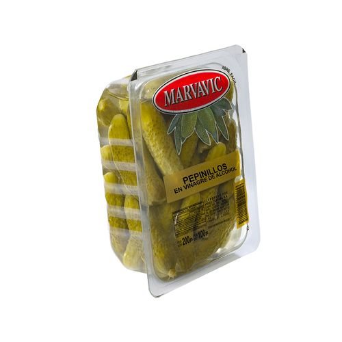 Pepinillos En Vinagre 200 Gr Marvavic