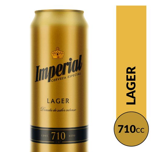 Cerveza Imperial Rubia 710cc Lata