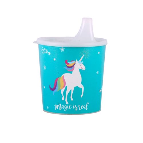 Taza Pico Bebe Unicornios