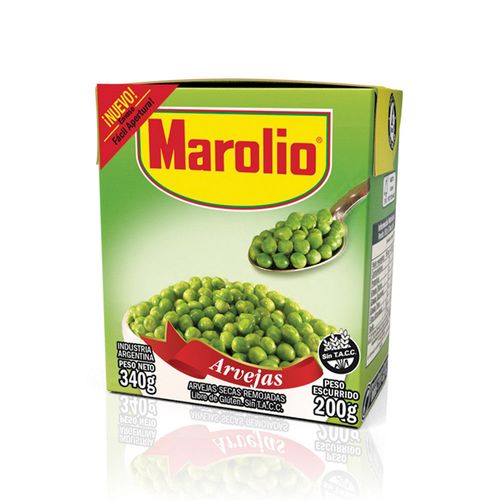 Arvejas Marolio Tetra Recart 340 Gr