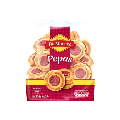 Galletitas Tía Maruca Pepas X250gr