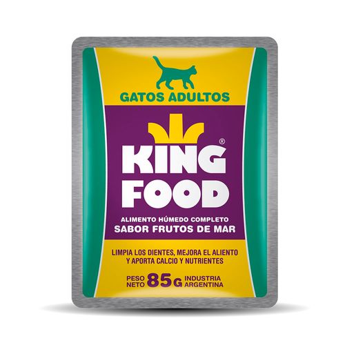 Humedo King Food Para Gato Frutos De Mar 85gr