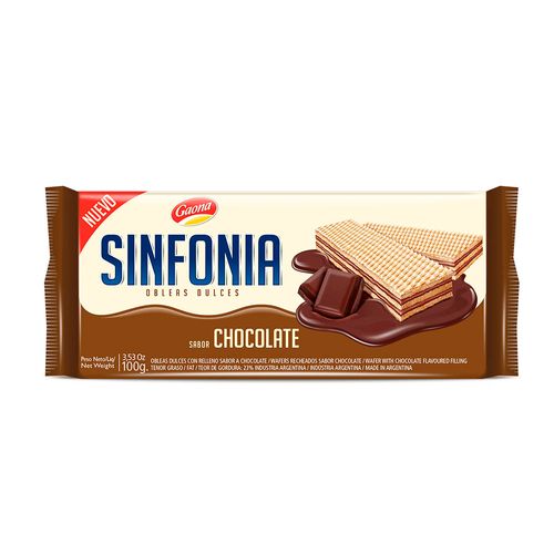 Oblea Sinfonia Chocolate X100gr