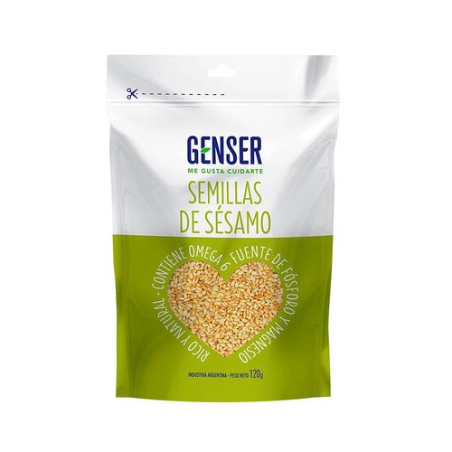 Semillas De Sésamo Integral Genser 120 Gr