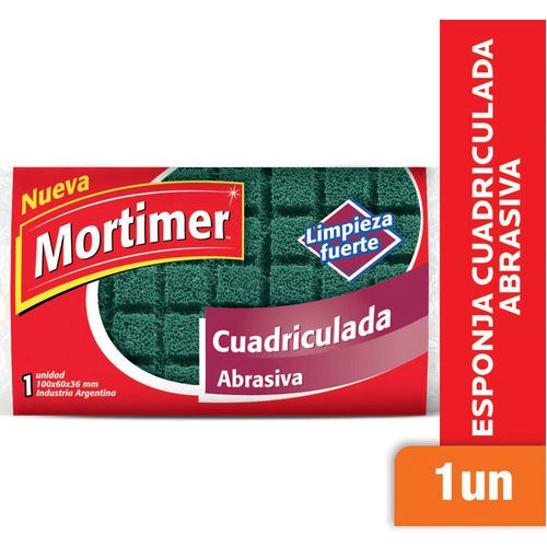 Esponja Mortimer Cuadriculada Abrasiva