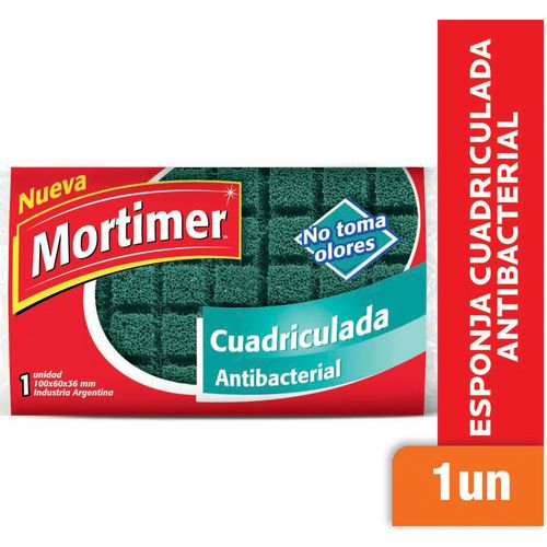 Esponja Mortimer Cuadriculada Antibacterial