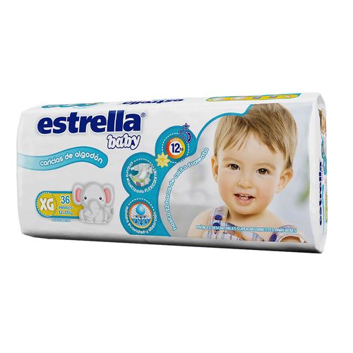 Pañal Extra Grande 36 Un Estrella