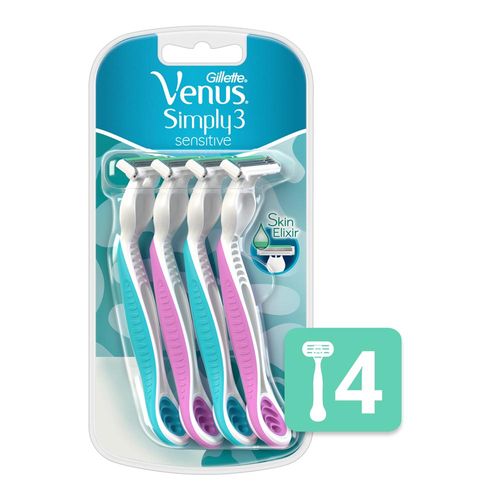 Maquina Venus Suave Sensitive 4u