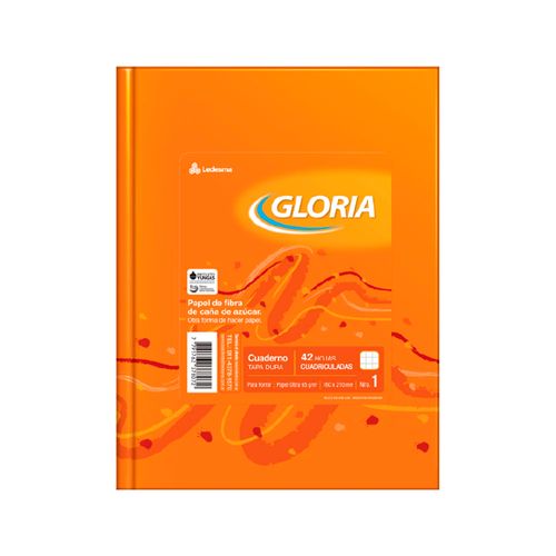 Cuaderno Cuadriculado Tapa Dura 42 Hojas Ledesma