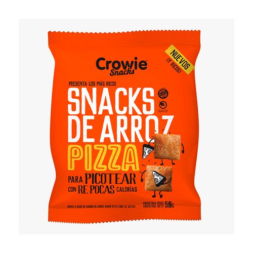 Snacks De Arroz Crowie Pizza - 50 Gr