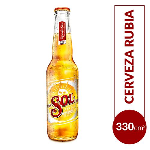 Cerveza Sol Rubia 330cc
