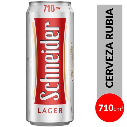 Cerveza Schneider Lager Rubia 710cc