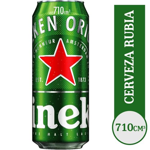 Cerveza Heineken Rubia 710cc